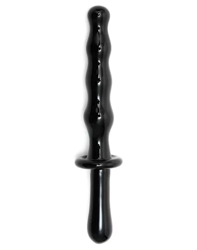 RIMBA SENSUAL GLASS – Paula üveg dildó, fekete