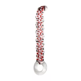   RIMBA SENSUAL GLASS – Sammy üveg dildó, nyeles, bordázott