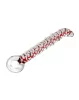 RIMBA SENSUAL GLASS – Sammy üveg dildó, nyeles, bordázott