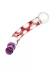 RIMBA SENSUAL GLASS – Tania üveg dildó, ívelt, három dudorral
