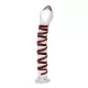 RIMBA SENSUAL GLASS – Ursula üveg dildó, bordázott, talppal