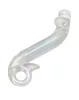RIMBA SENSUAL GLASS – Yada üveg dildó, nyeles, gömbölyű dudorokkal