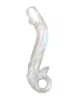 RIMBA SENSUAL GLASS – Yada üveg dildó, nyeles, gömbölyű dudorokkal