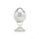 RIMBA SENSUAL GLASS – Zelda üveg anál plug, átlátszó