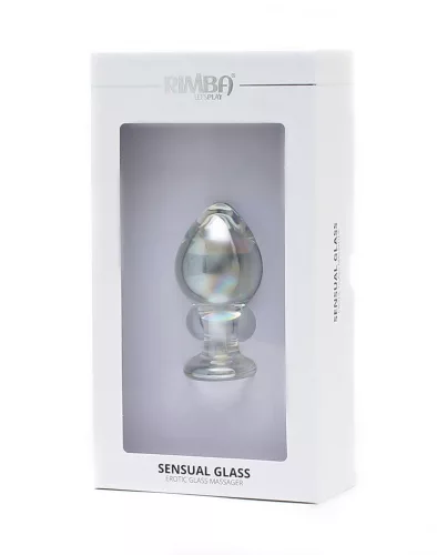 RIMBA SENSUAL GLASS – Zelda üveg anál plug, átlátszó