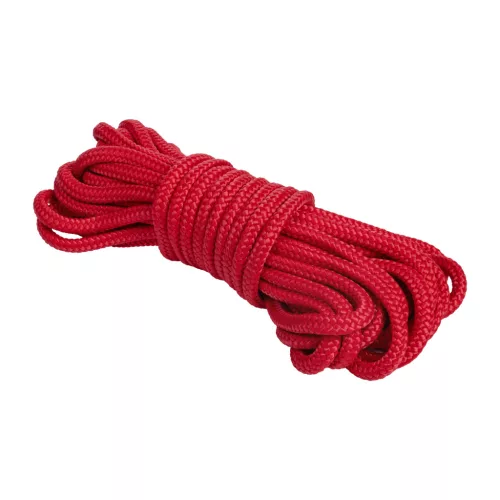 RIMBA BONDAGE – Puha bondage kötél, 3 m, 100% nylon, piros