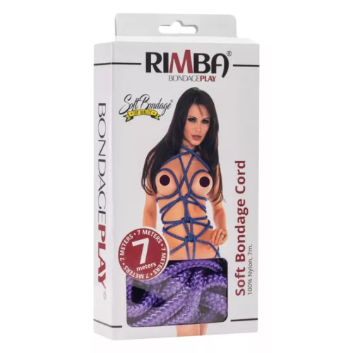 RIMBA BONDAGE – Puha bondage kötél, 7 m, 100% nylon, lila