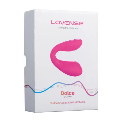 LOVENSE - Dolce újratölthető, távirányítós párvibrátor app vezérléssel, rózsaszín