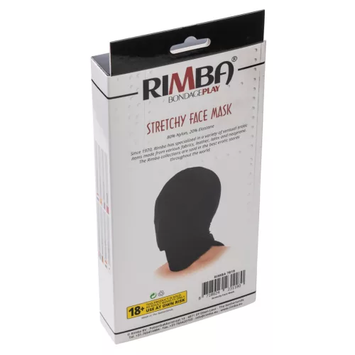 RIMBA BONDAGE – Rugalmas teljes maszk, fekete