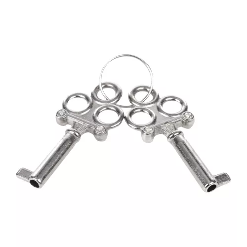 RIMBA BONDAGE – Fém bilincs lila műszőr borítással, kulccsal