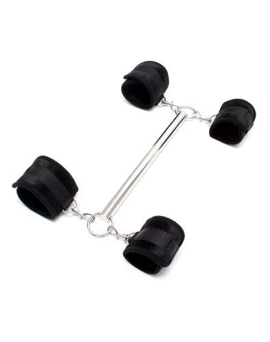 RIMBA BONDAGE – Terpesztőrúd 4 levehető bilinccsel, fém, 30 cm