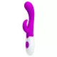 PRETTY LOVE – Bruno kétmotoros G-pontos vibrátor csiklóizgatóval, 7 rezgésfunkció, lila