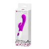 PRETTY LOVE – Bruno kétmotoros G-pontos vibrátor csiklóizgatóval, 7 rezgésfunkció, lila