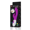PRETTY LOVE – Arthur hajlított G-pontos vibrátor csiklóizgatóval, 7 rezgésfunkció, lila-fehér