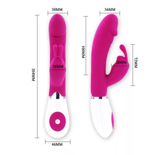 PRETTY LOVE – Gene 30 funkciós G-pont és csiklóizgatós vibrátor, rózsaszín