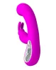 PRETTY LOVE – Webb nyuszis újratölthető G-pontos vibrátor csiklóizgatóval, sötétrózsaszín