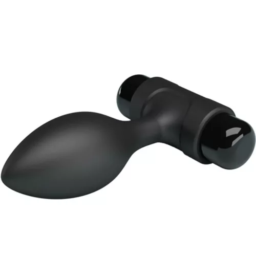 PRETTY LOVE – Vibrációs anál plug, 10 rezgésmód, fekete