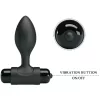 PRETTY LOVE – Vibrációs anál plug, 10 rezgésmód, fekete