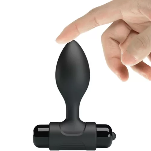 PRETTY LOVE – Vibrációs anál plug, 10 rezgésmód, fekete