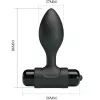 PRETTY LOVE – Vibrációs anál plug, 10 rezgésmód, fekete