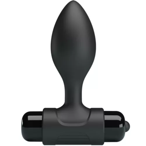 PRETTY LOVE – Vibrációs anál plug, 10 rezgésmód, fekete