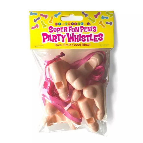LITTLE GENIE – Super Fun péniszes síp szett, 6 db, nyakpánttal