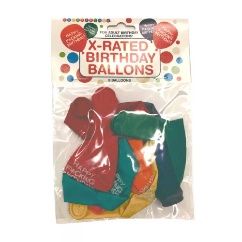 LITTLE GENIE – Szülinapi latex lufi szett, 8 db, 23 cm, vegyes színek