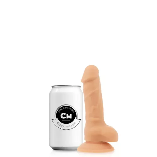 COCK MILLER - Élethű hajlítható, szilikon dildó tapadókoronggal, 13 cm