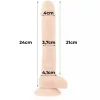 COCK MILLER - Élethű hajlítható, szilikon dildó tapadókoronggal, 24 cm