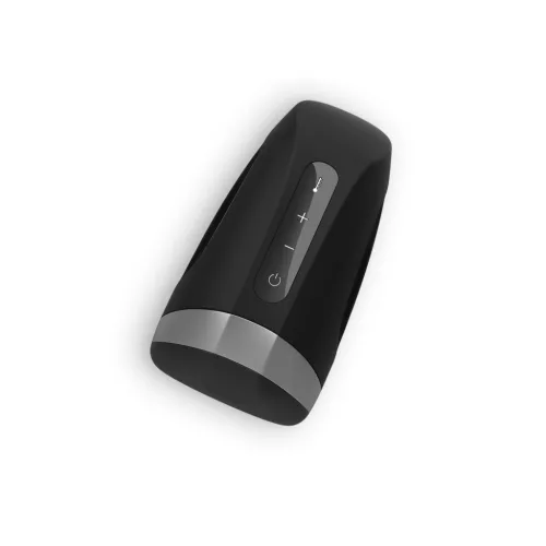 SATISFYER - Men Heat akkus, melegítős makk vibrátor, fekete