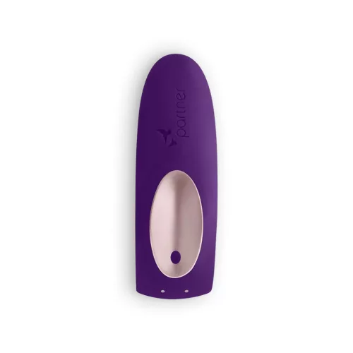 SATISFYER - Partner Double Plus újratölthető, távirányítós párvibrátor,  lila