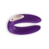 SATISFYER - Partner Double Plus újratölthető, távirányítós párvibrátor,  lila