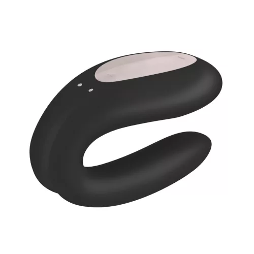 SATISFYER – Double Joy párvibrátor app vezérléssel, újratölthető, fekete