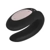 SATISFYER – Double Joy párvibrátor app vezérléssel, újratölthető, fekete