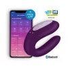 SATISFYER – Double Joy párvibrátor app vezérléssel, újratölthető, lila