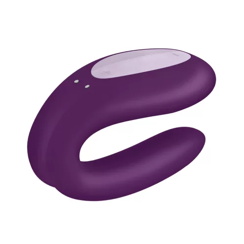 SATISFYER – Double Joy párvibrátor app vezérléssel, újratölthető, lila