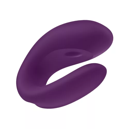 SATISFYER – Double Joy párvibrátor app vezérléssel, újratölthető, lila