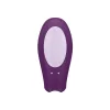 SATISFYER – Double Joy párvibrátor app vezérléssel, újratölthető, lila