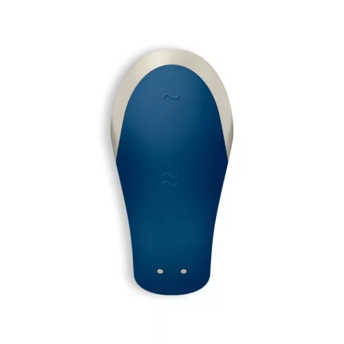 SATISFYER – Double Love párvibrátor app vezérléssel, újratölthető, kék