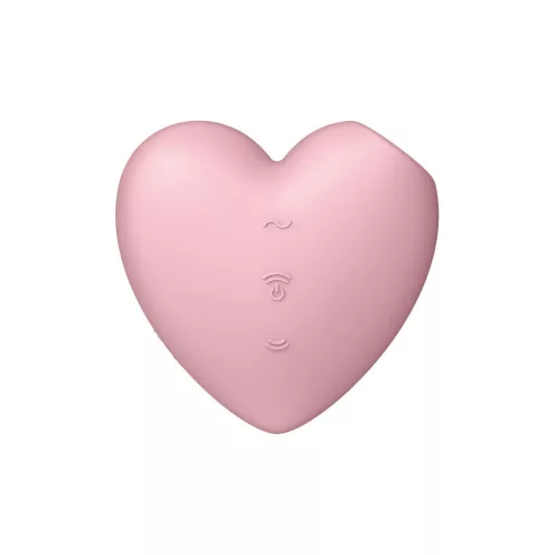 SATISFYER – Cutie Heart léghullámos csiklóizgató, újratölthető, rózsaszín