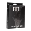 FISTIT – Szilikon stimulációs kesztyű többféle textúrával, fekete, one size