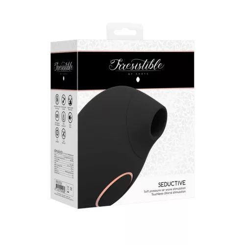 IRRESISTIBLE – Seductive újratölthető léghullámos csiklóizgató, fekete