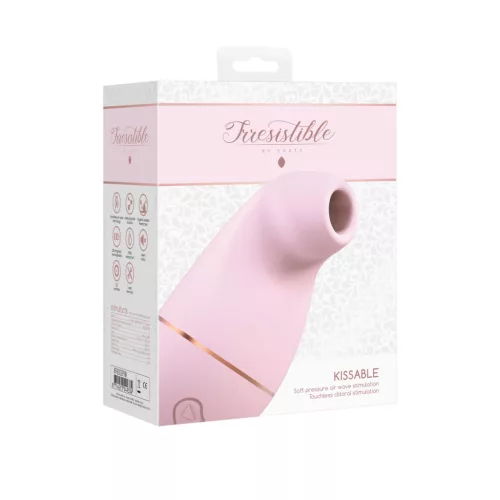 IRRESISTIBLE – Kissable léghullámos csiklóizgató, újratölthető, rózsaszín