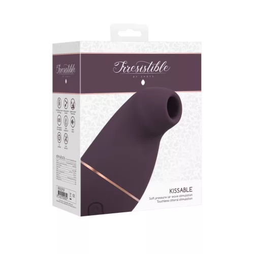 IRRESISTIBLE – Kissable léghullámos csiklóizgató, újratölthető, lila