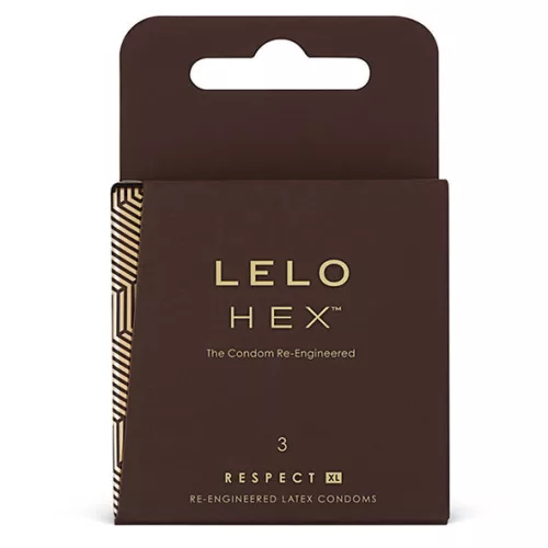 LELO – HEX Respect óvszer, extra nagy méret, 3 db
