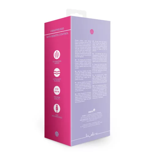 LOVELINE – Távirányítós vibrációs tojás, újratölthető, ibolya lila