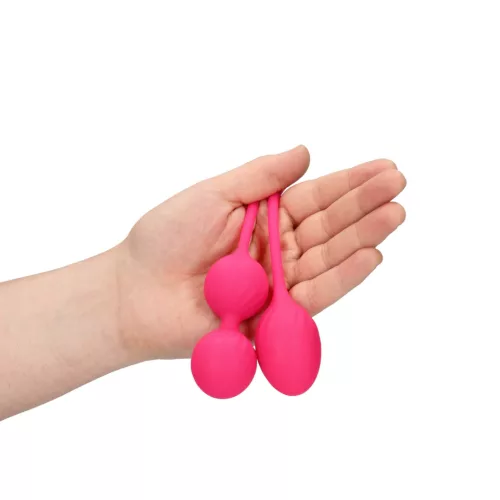 LOVELINE – 2 részes rezgő Kegel-golyó szett, epres piros