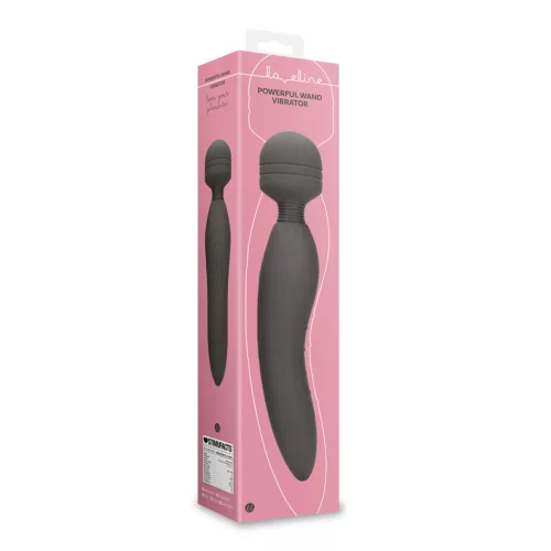 LOVELINE – Charbone nagy teljesítményű wand vibrátor, újratölthető, grafitszürke