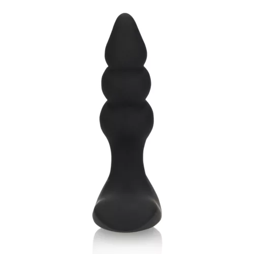 LOVELINE – Gyöngyözött vibrációs anál plug távirányítóval, újratölthető, fekete