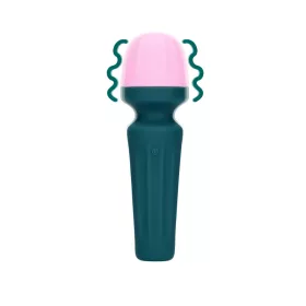   LOVELINE - Mini Wand vibrációs masszírozó, 7 rezgésmód, újratölthető, óceánkék